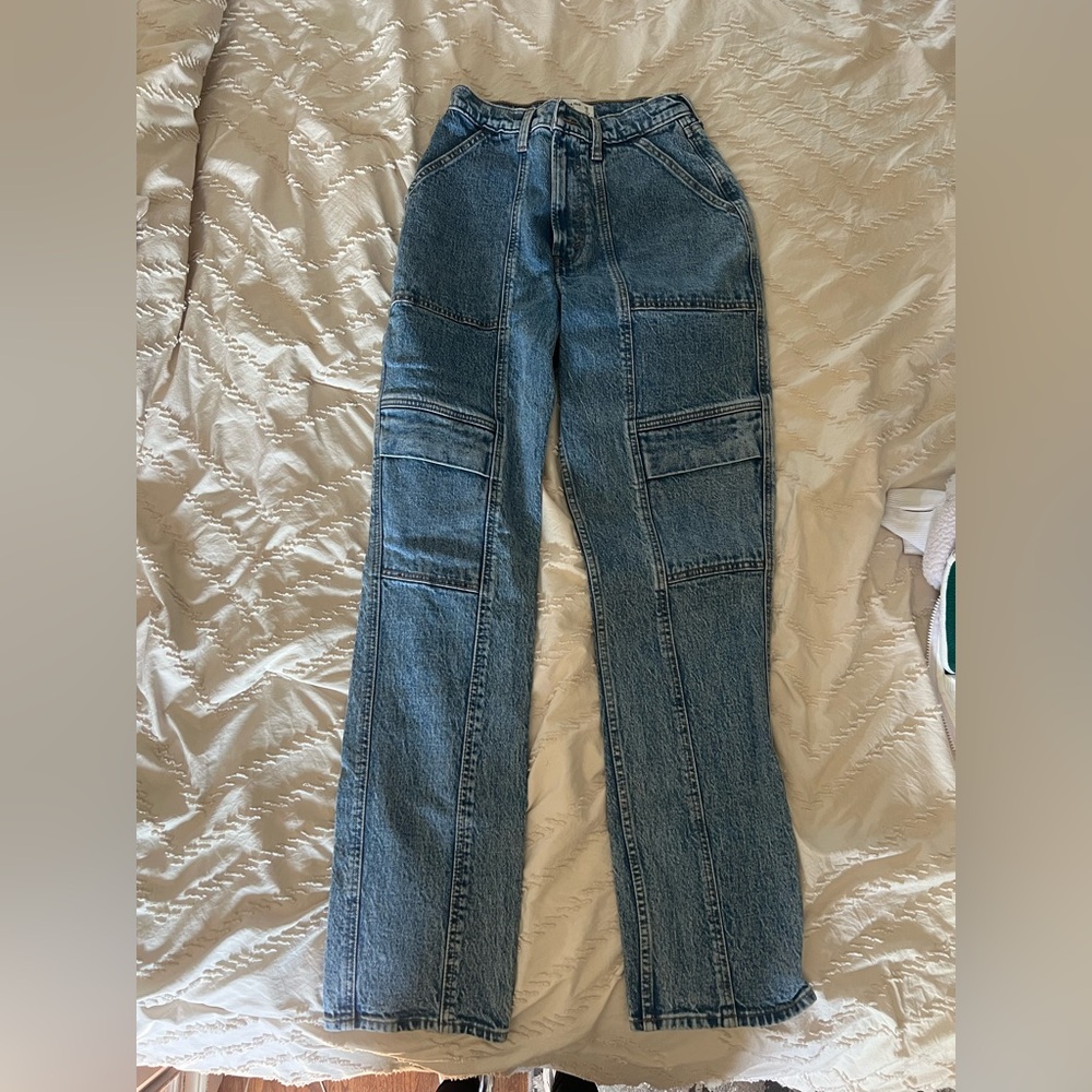 Abercrombie ultra high rise 90s straight jeans curve love